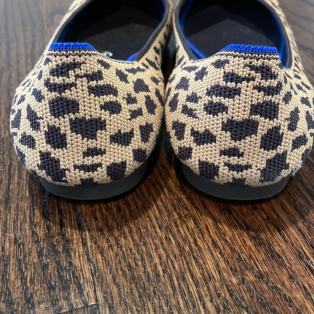 Rothy's The Point Leopard Print Flats Size 8 - image 3